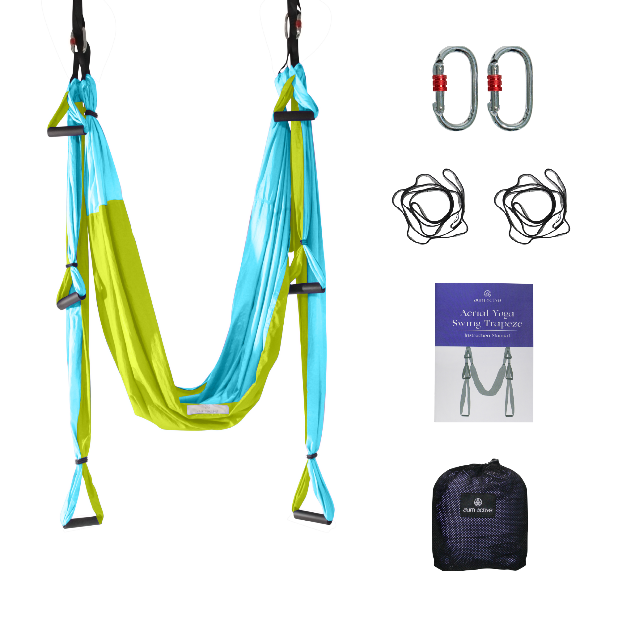 Buy Yoga Trapeze [official] – Yoga Swing/Sling/Inversion Tool, Blue/Green  by YOGABODY – with Free DVD (Renewed) Online at desertcartTunisia